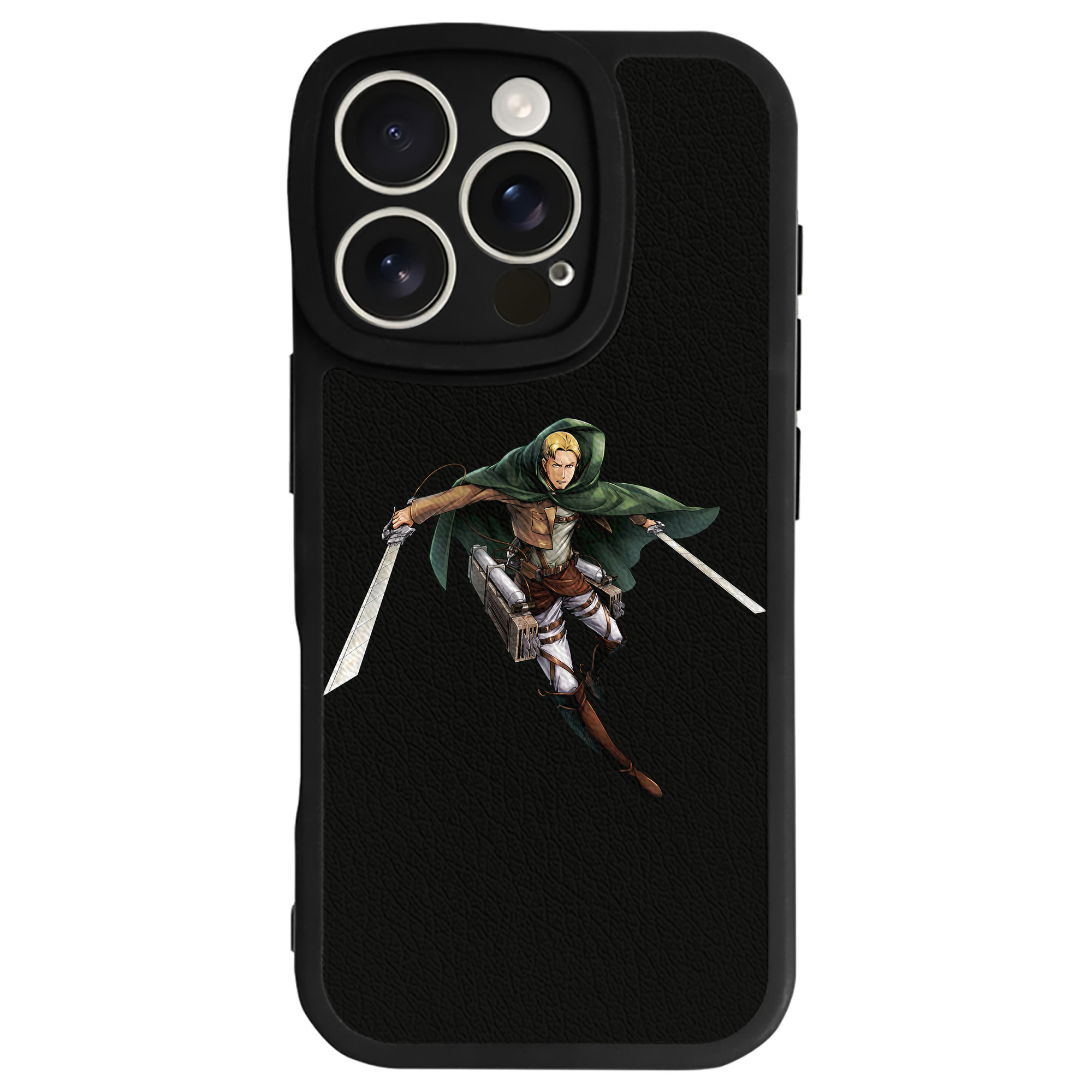 （画像用） 進撃の巨人 Attack on Titan 【iPhone 16シリーズ対応】シリコンスマホケース（レザー調） 材質：シリコン